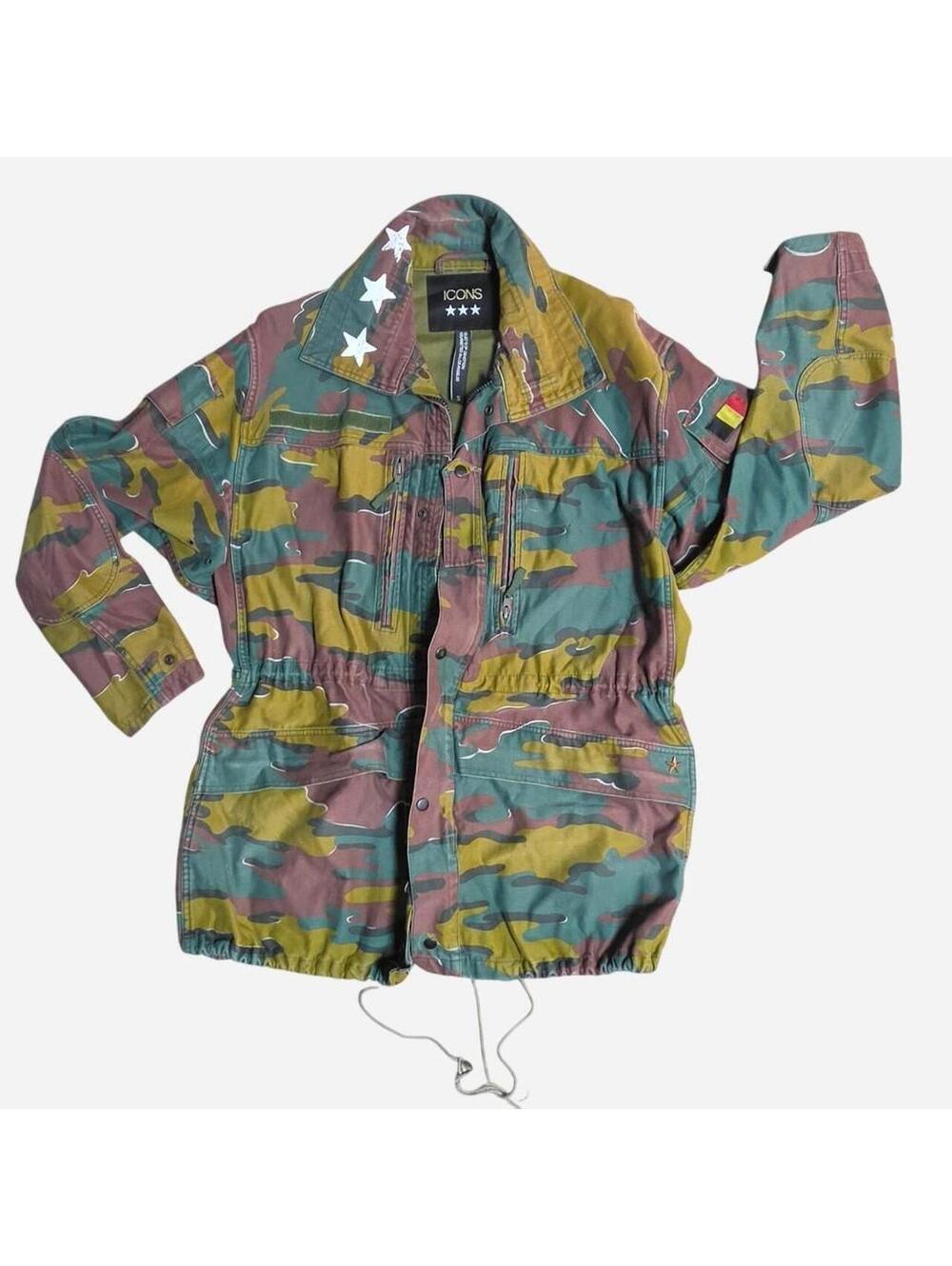 ⭐ ICONS Brand Custom Belgian "Jigsaw" Camo M90 Field Jacket